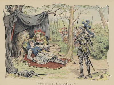 Le Chevalier de Bayard mourant sur le champ de bataille en Italie, 1524 - Paul de Semant